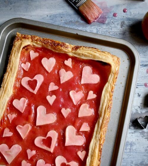 Pink Lady® Apple & Rhubarb Tart