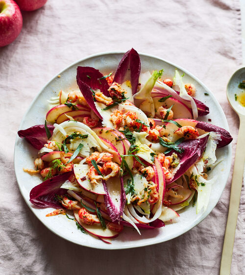 Pink Lady® apple and crayfish salad