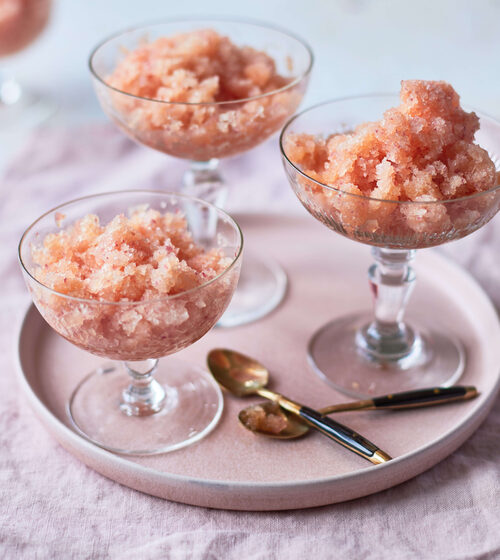 Pink Lady® apple and lemongrass granita
